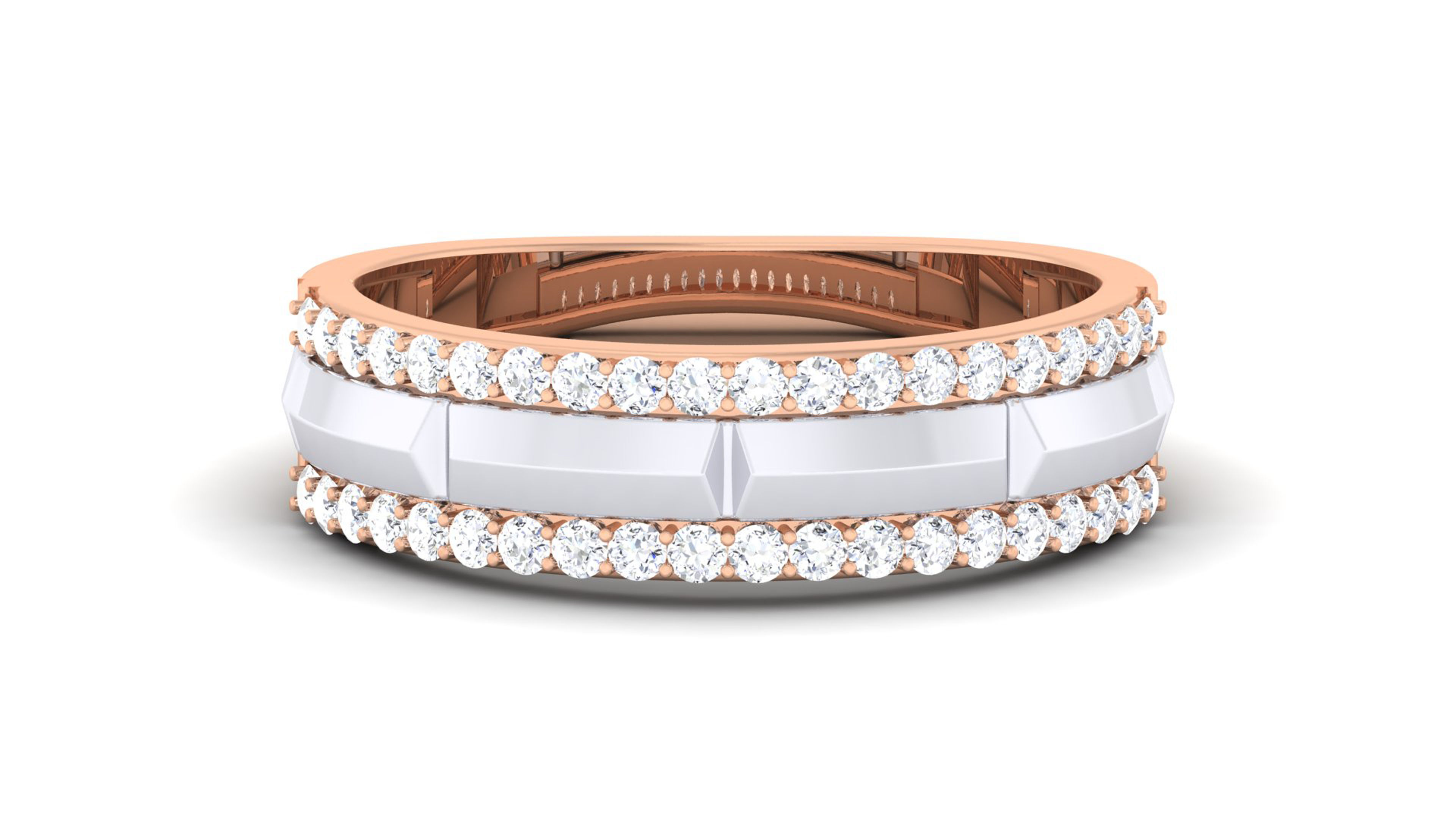 Couple Band Ring 3dm mgx render detail 3D print model_9