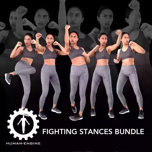 Female Scan - Calypso Fighting Stances Bundle