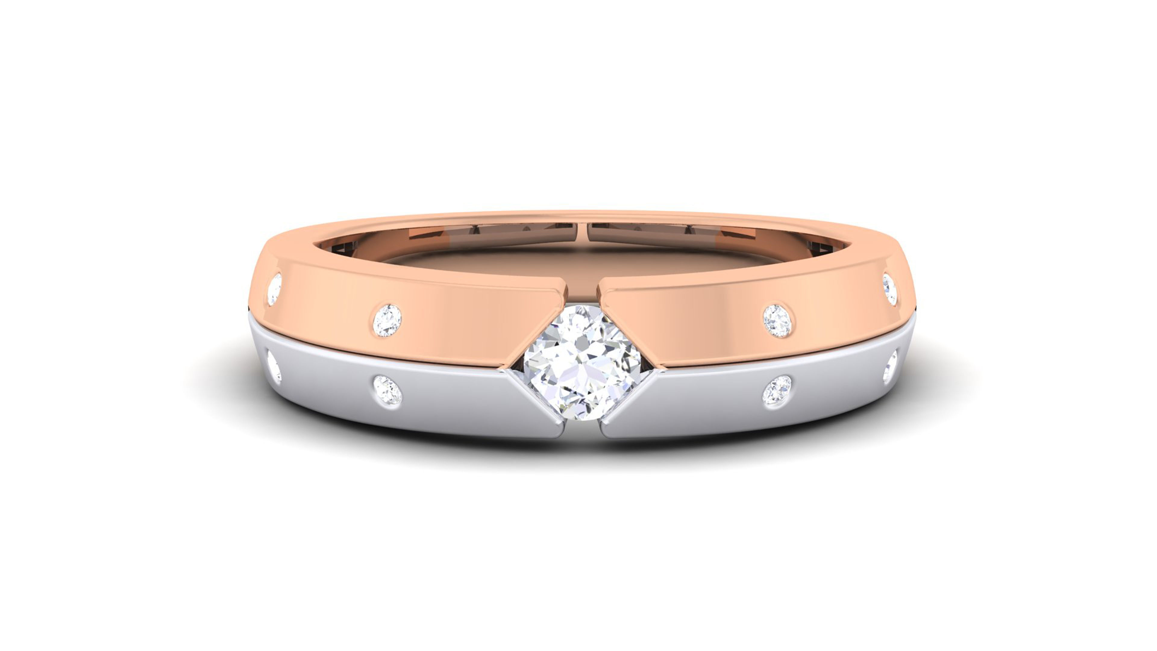 Couple Band Ring 3dm mgx render detail 3D print model_9