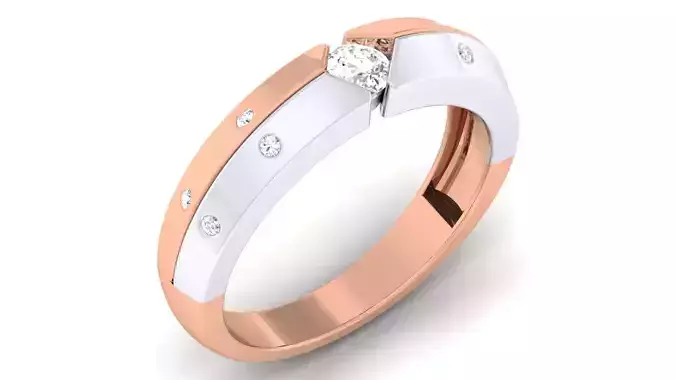Couple Band Ring 3dm mgx render detail