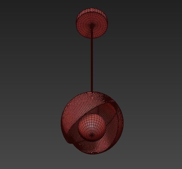 RAVANA B ball hanging from ceiling 3D model_5
