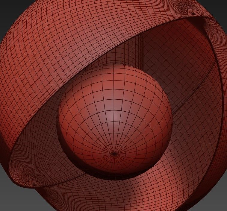 RAVANA B ball hanging from ceiling 3D model_6