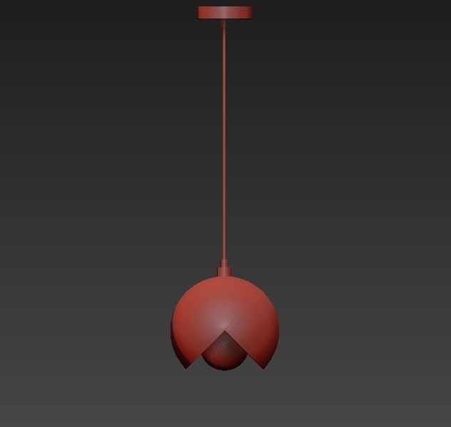 RAVANA B ball hanging from ceiling 3D model_2