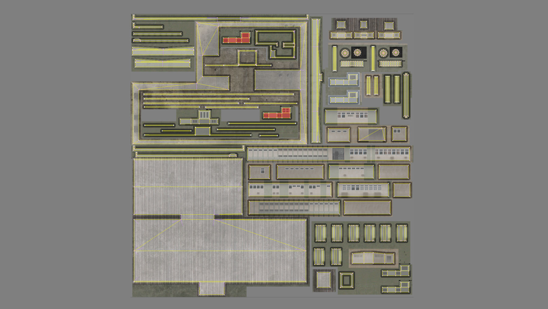 MilitaryBase PortoVelho Hospital Low-poly 3D model_15