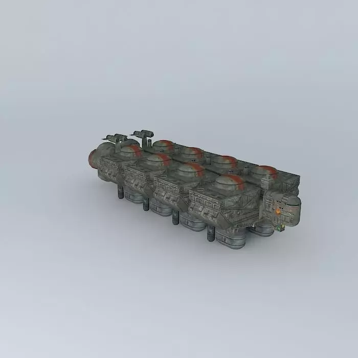 Refinery Ship Free 3D model