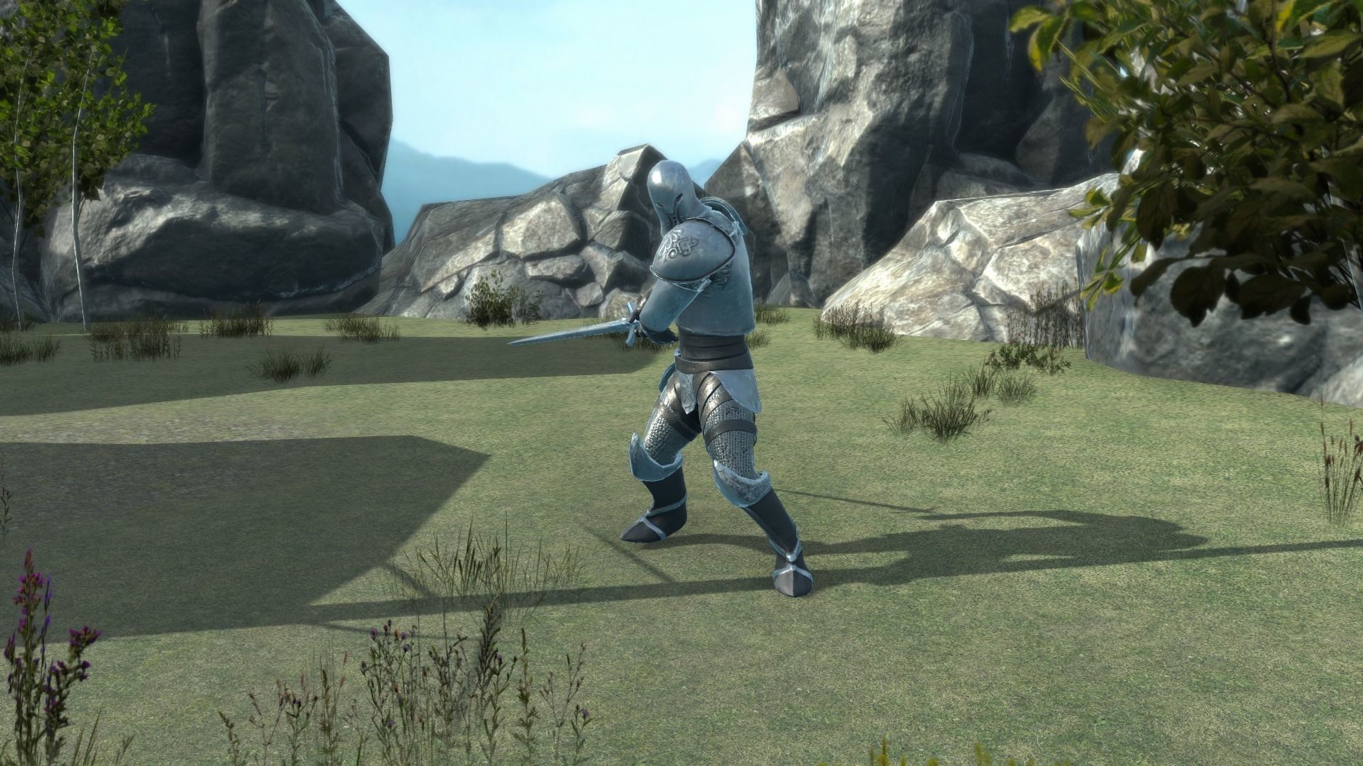 Medieval Knight Low-poly 3D model_11