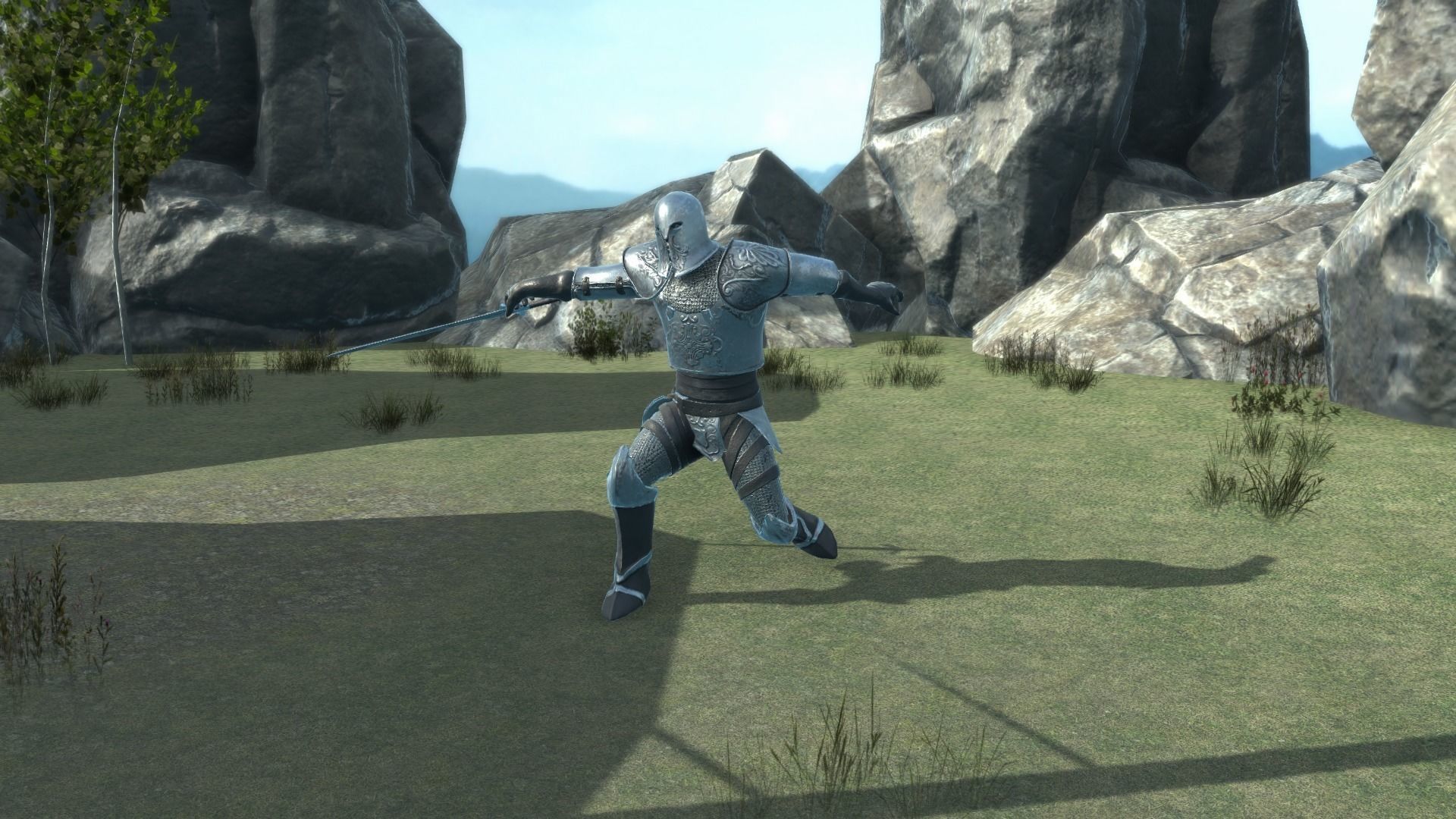 Medieval Knight Low-poly 3D model_9