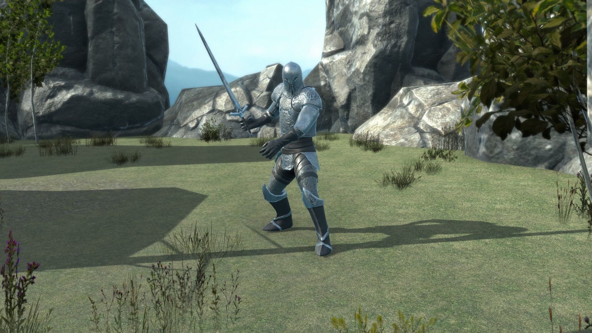 Medieval Knight Low-poly 3D model_3