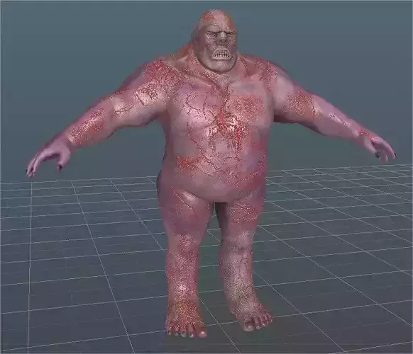 Ghoul version2 - 3D model Low-poly