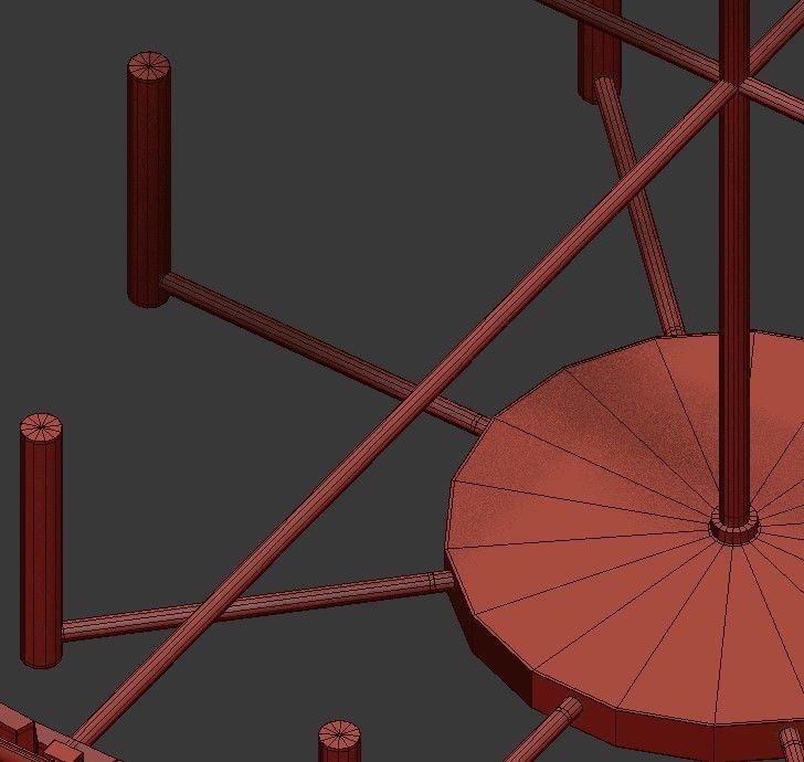 HERA OVAL CHANDELIER By Arteriors Home 3D model_5