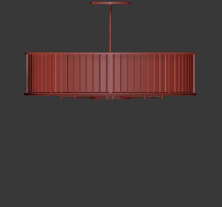 HERA OVAL CHANDELIER By Arteriors Home 3D model_1