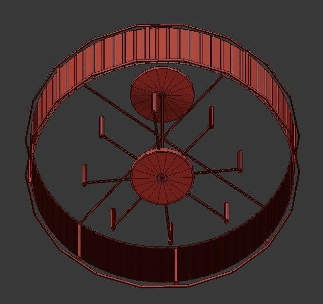 HERA OVAL CHANDELIER By Arteriors Home 3D model_3