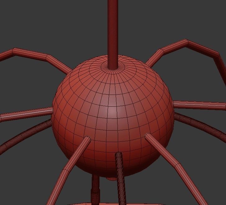 FULTON chandelier with clear glass balls and brass accents 3D model_7