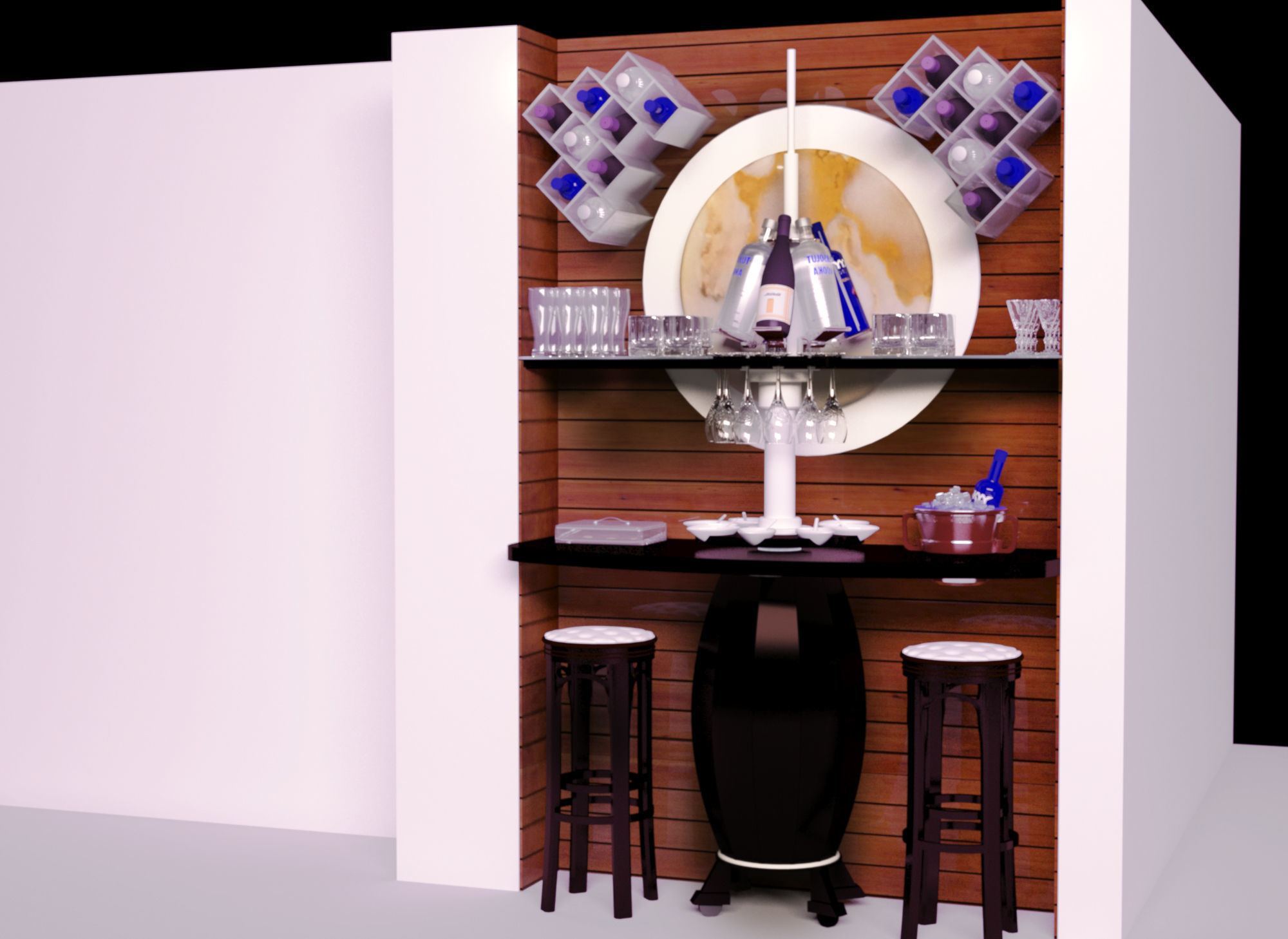 home bar 3D model_3