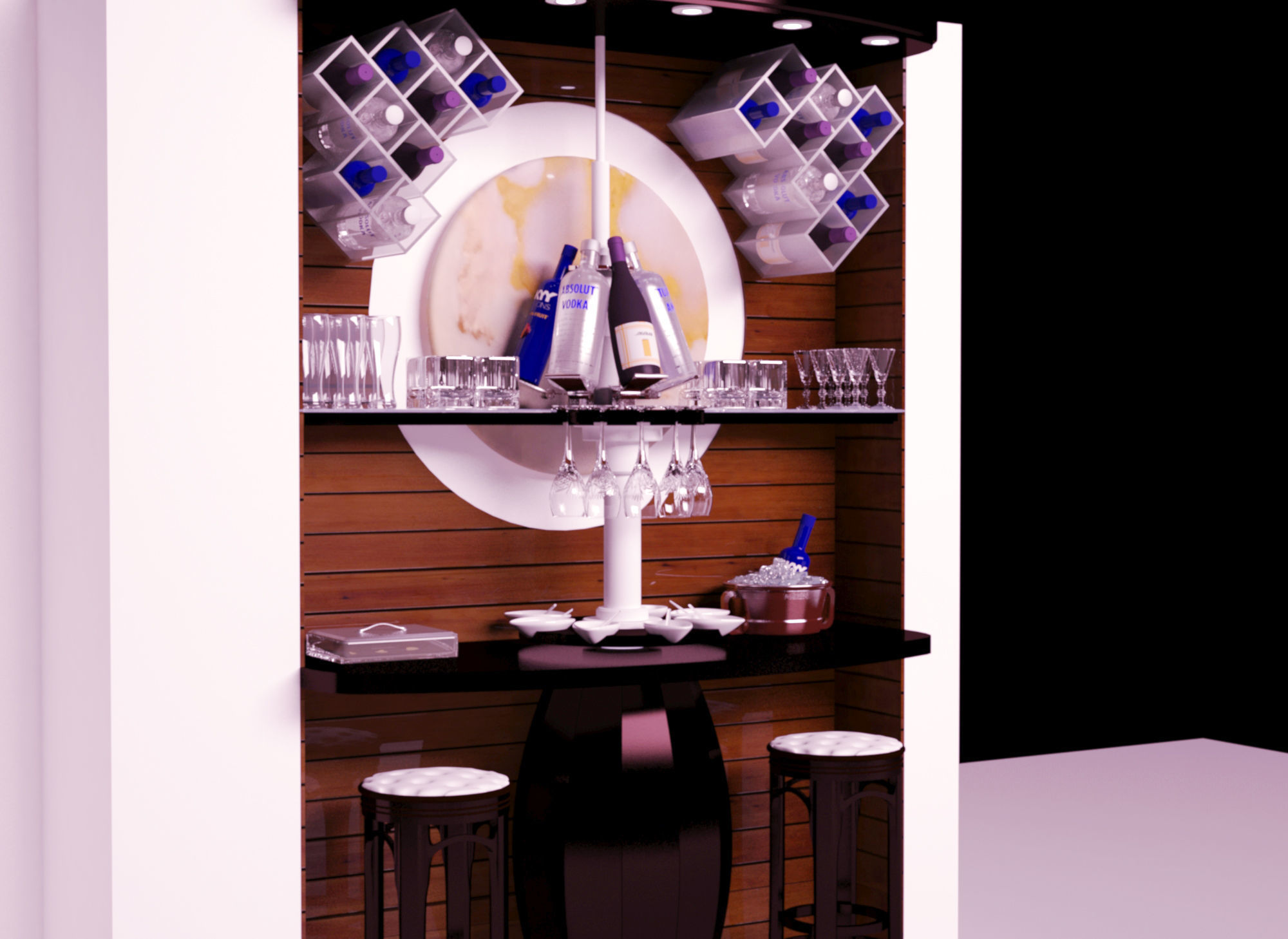 home bar 3D model_2