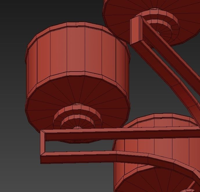 ROSENDAL light chandelier with shades 3D model_6