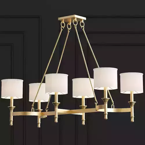 FAIRMONT light chandelier with lampshade