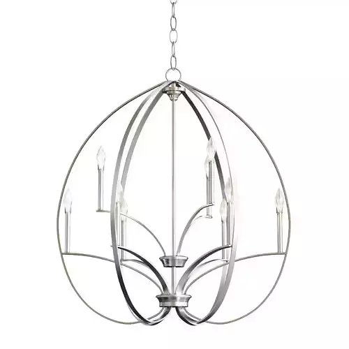 TILBURY chandelier with four candle holders