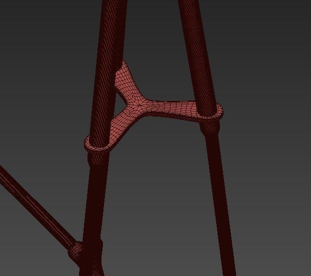 DIVERGENCE chandelier with four lights 3D model_2