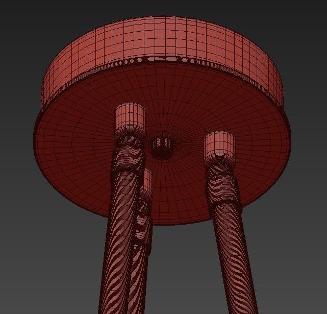 DIVERGENCE chandelier with four lights 3D model_8