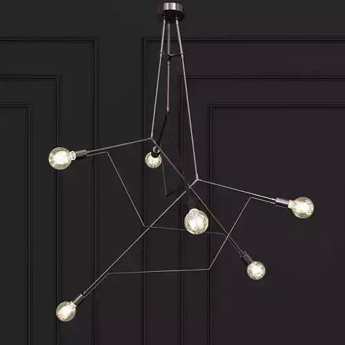 DIVERGENCE chandelier with four lights