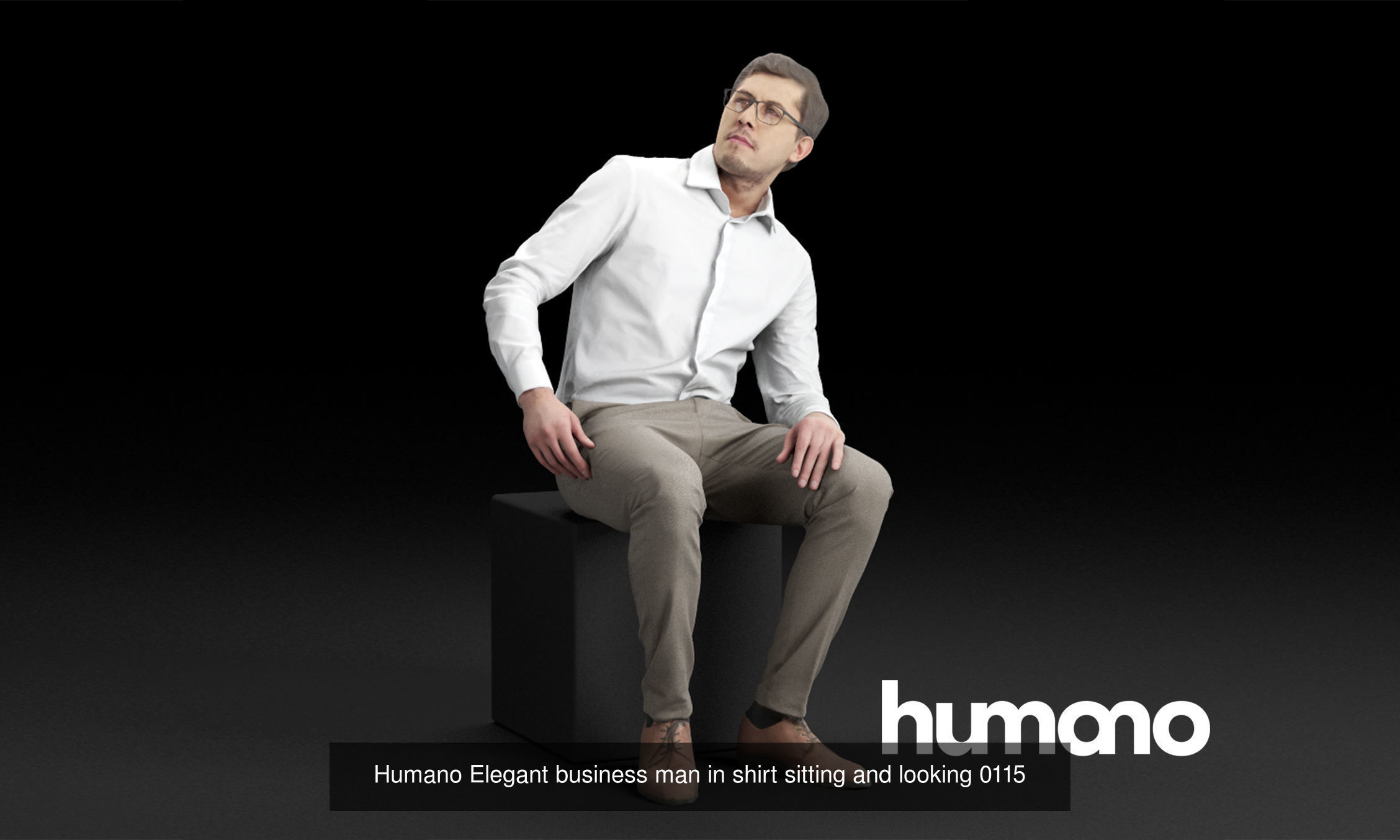 Humano 5-Pack -Business meeting - 5x 3D models 01B 3D Model Collection_2