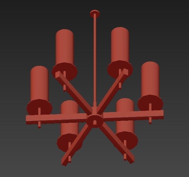 TUXEDO chandelier 3D model_7