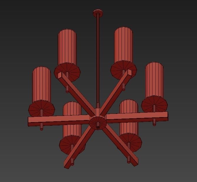 TUXEDO chandelier 3D model_2