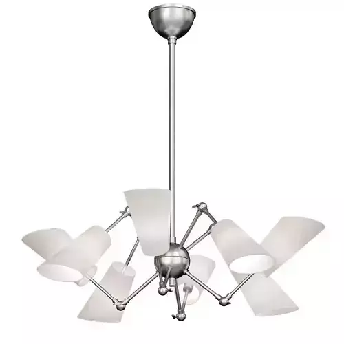 BUCKINGHAM light chandelier in brushed nickel