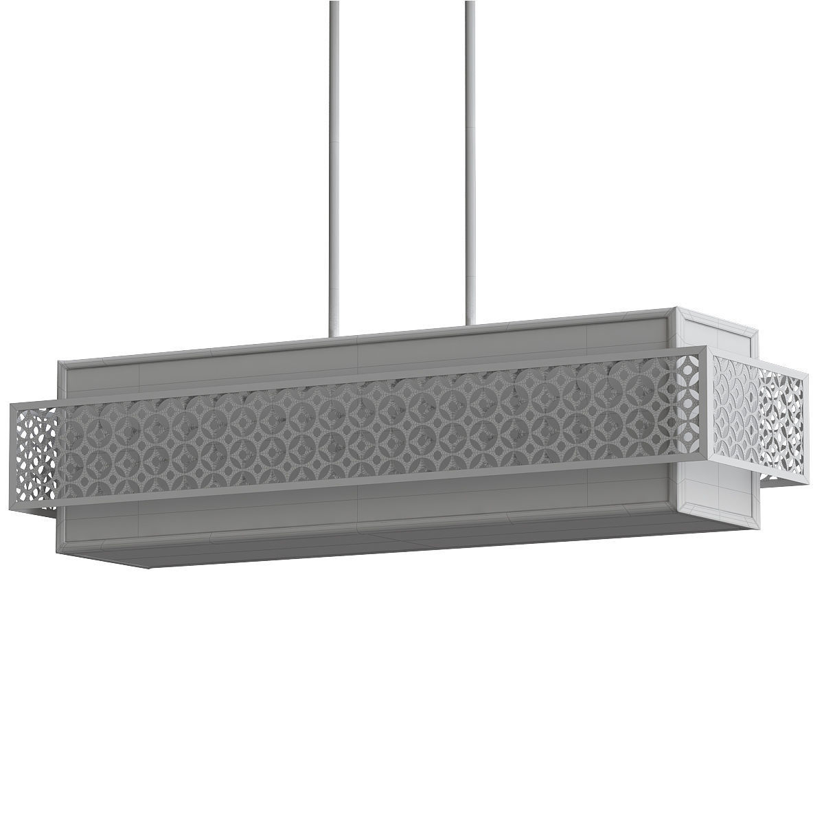 KENNEY rectangular pendant light fixture 3D model_1