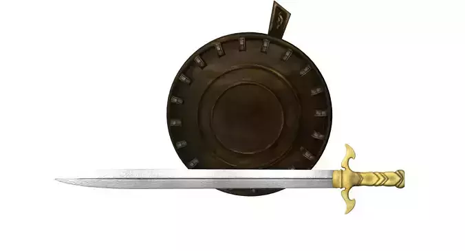 SHIELD SWORD 3D MODEL