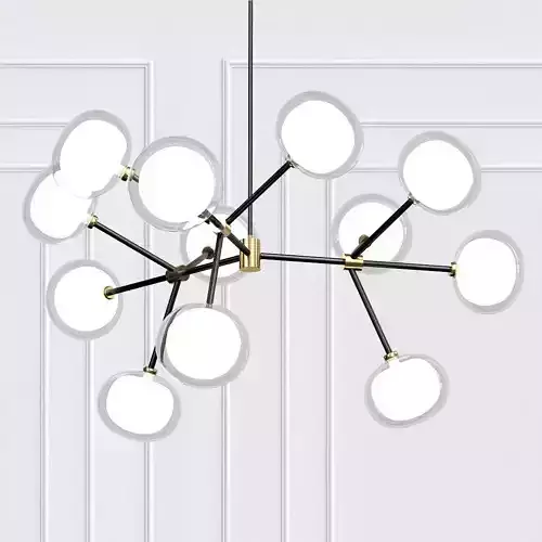 NABILA chandelier with balls hanging from it