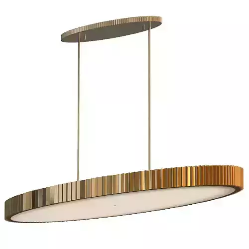 PARAMOUNT oval pendant light with gold finish