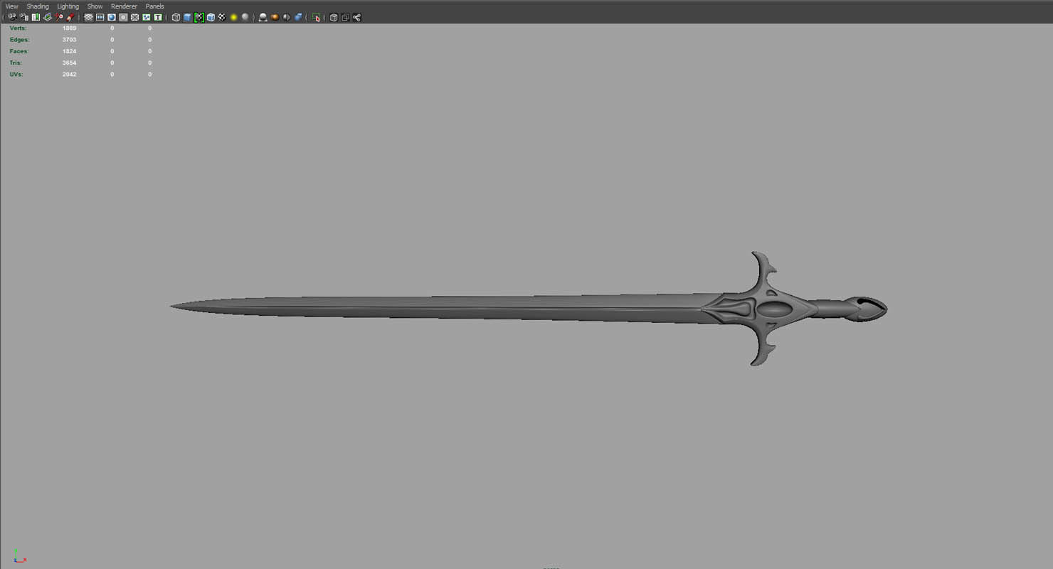 sword 3d model 3D model_2