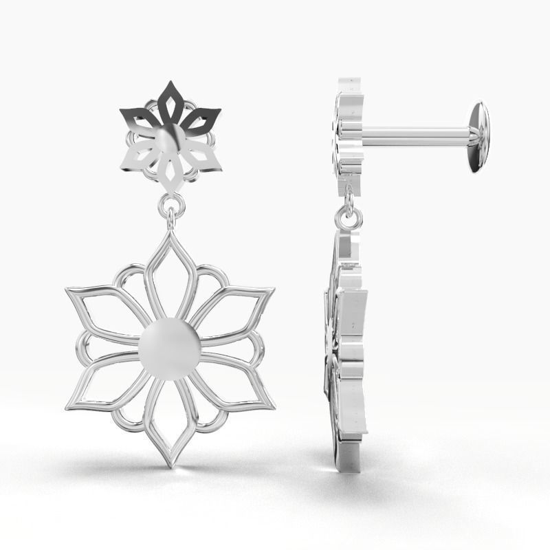 GOLD EARRING 3D print model_7