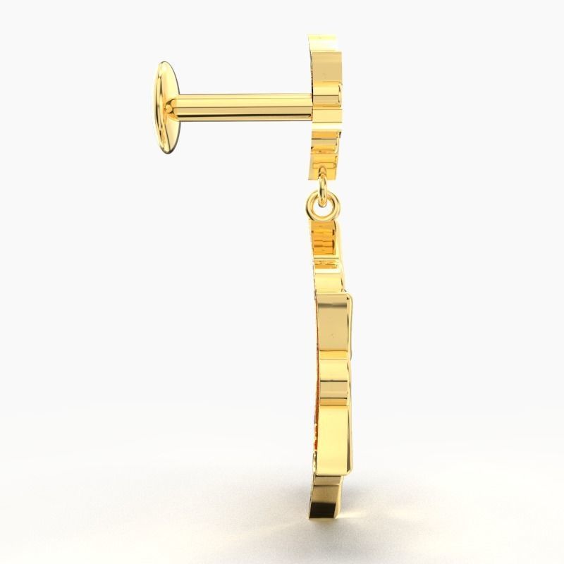 GOLD EARRING 3D print model_6