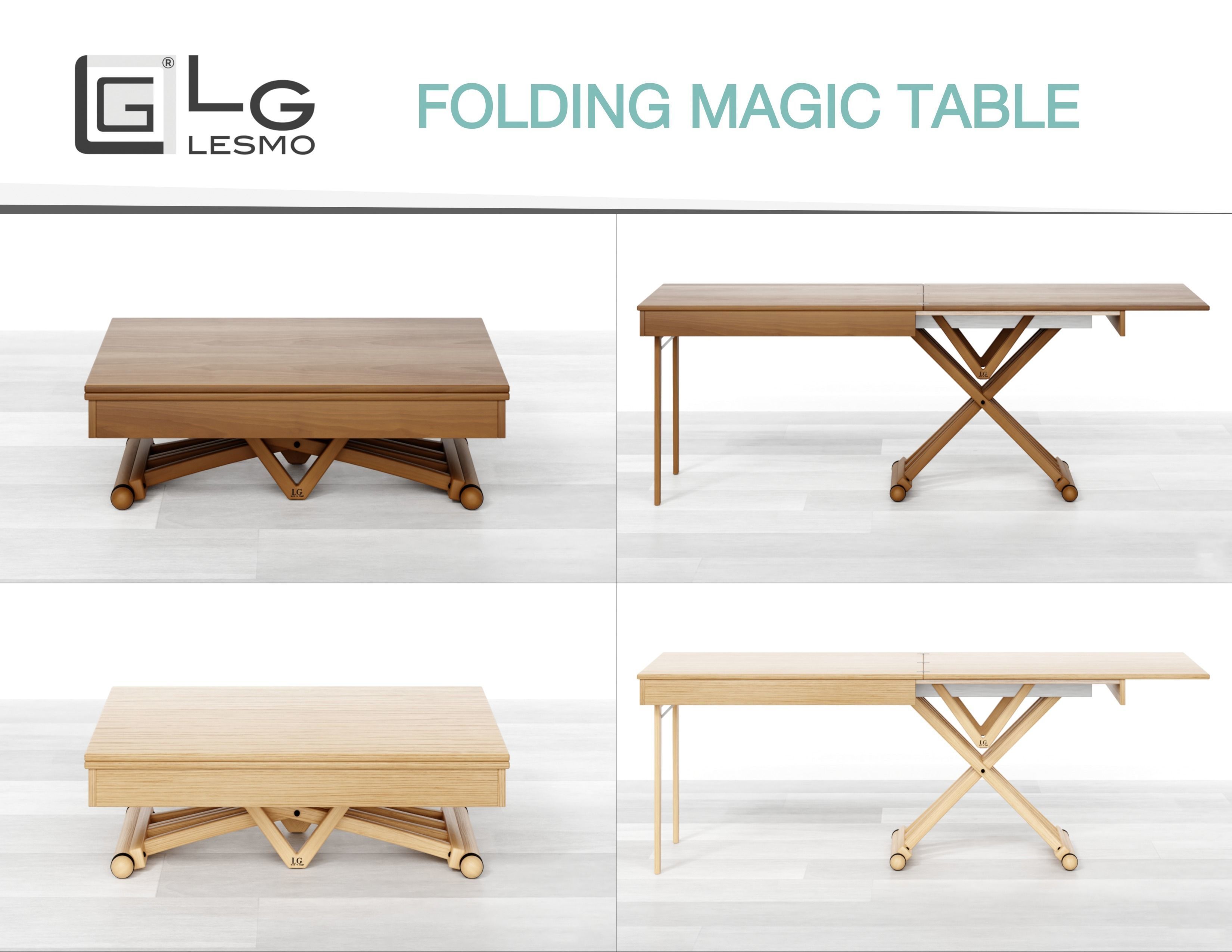 LG LESMO - Folding Magic Table  Low-poly 3D model_6