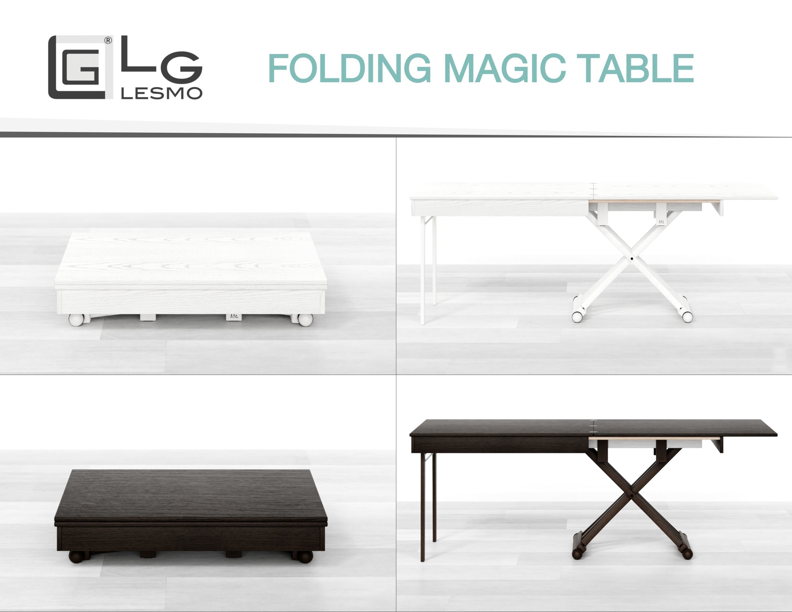 LG LESMO - Folding Magic Table  Low-poly 3D model_9