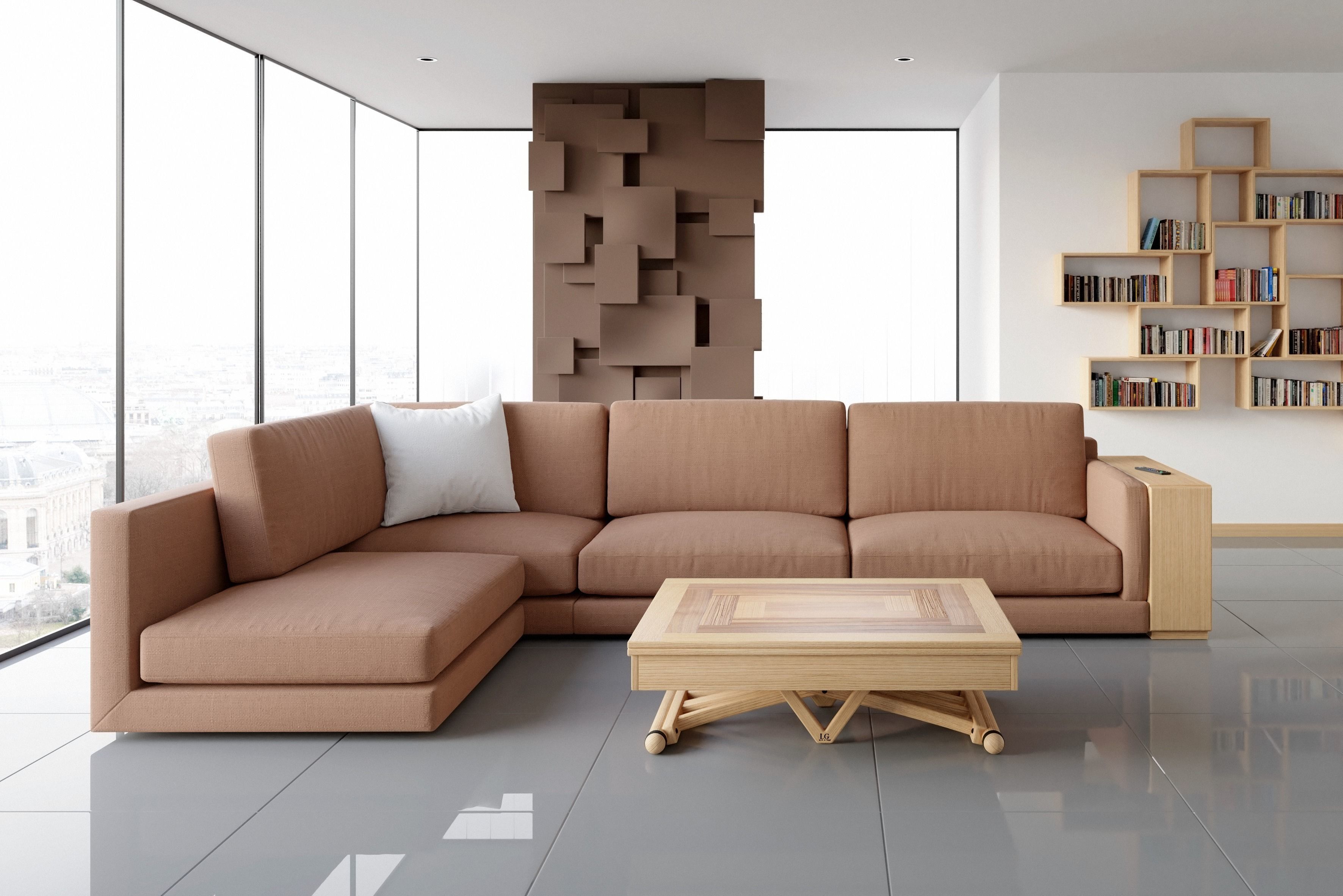 LG LESMO - Folding Magic Table  Low-poly 3D model_2