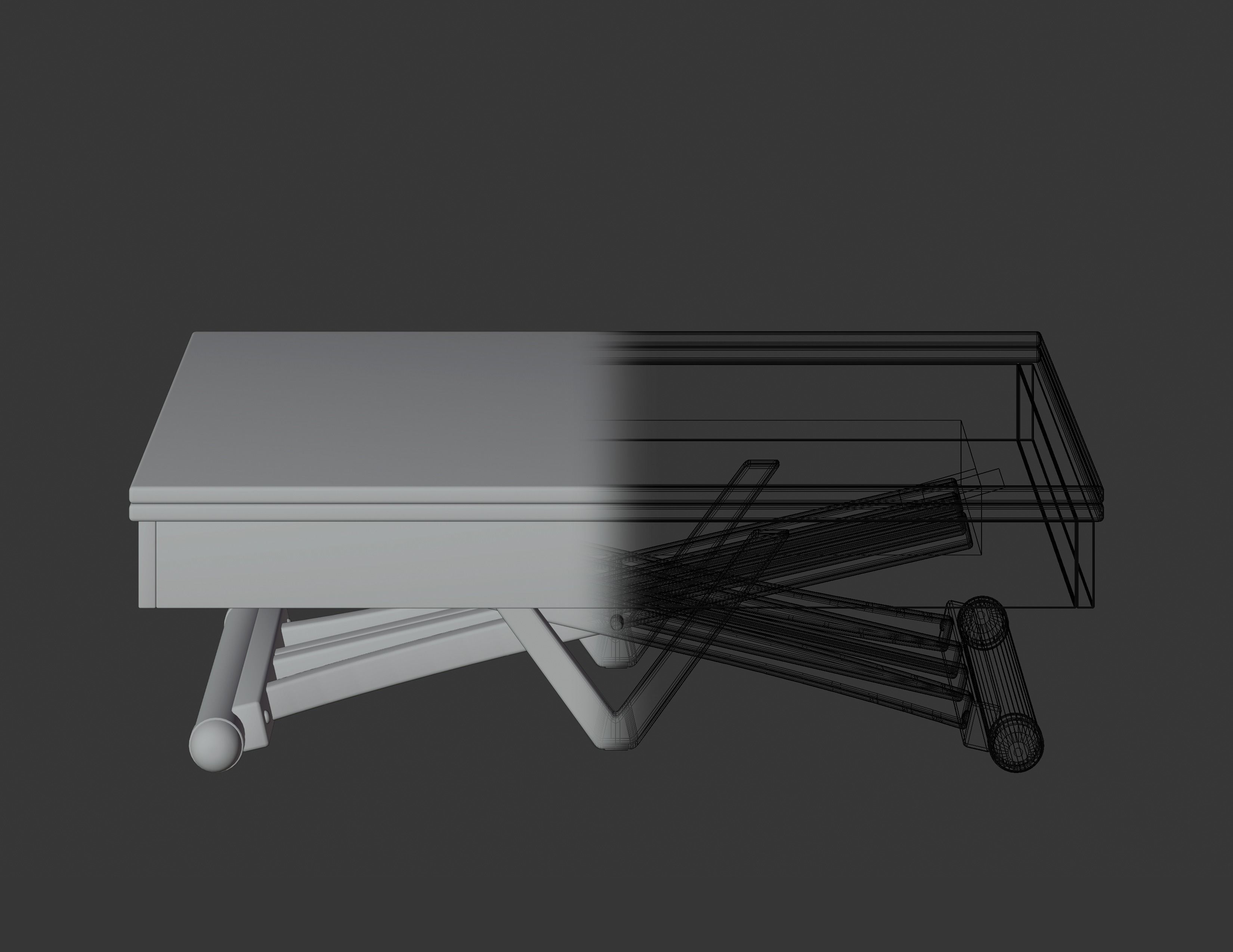 LG LESMO - Folding Magic Table  Low-poly 3D model_14