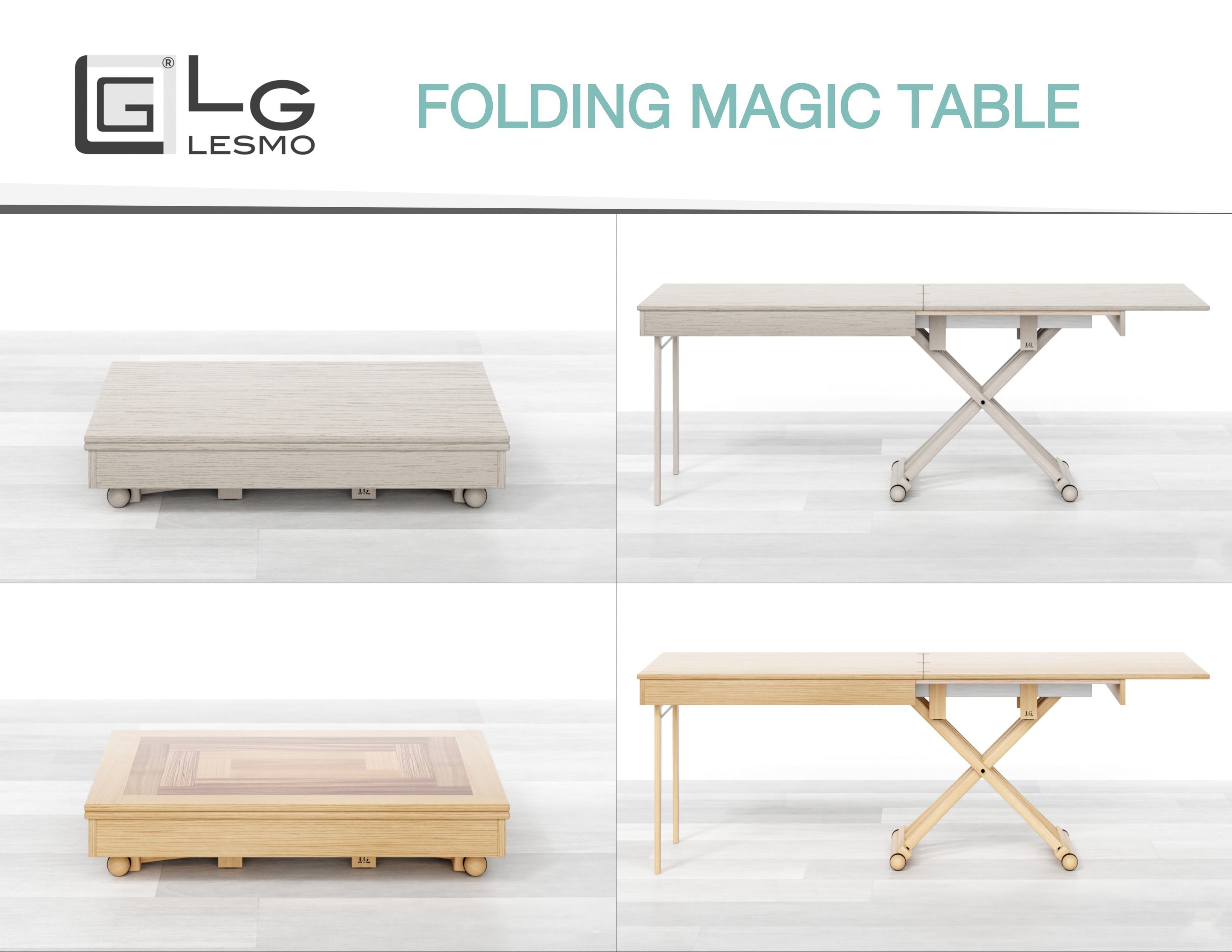 LG LESMO - Folding Magic Table  Low-poly 3D model_13