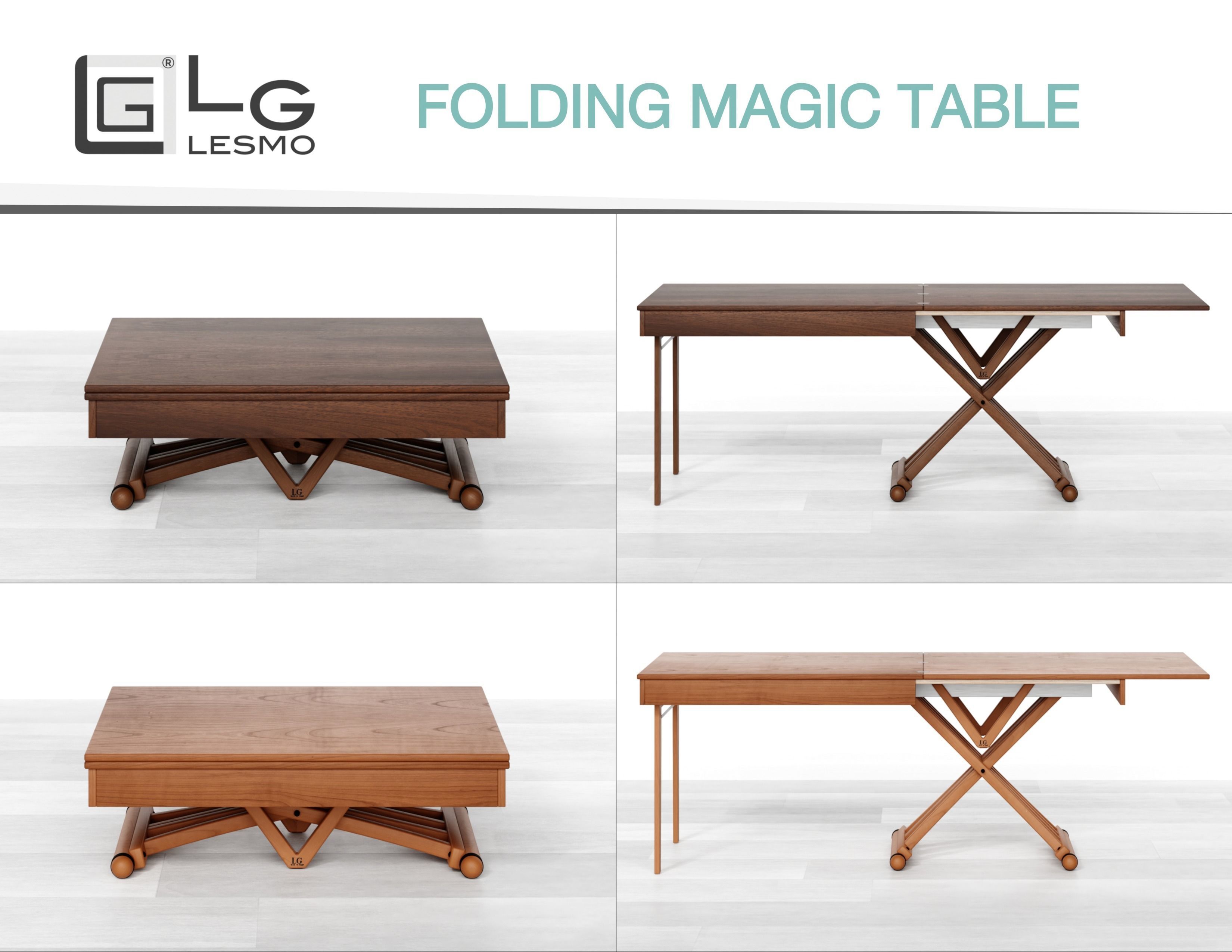 LG LESMO - Folding Magic Table  Low-poly 3D model_4