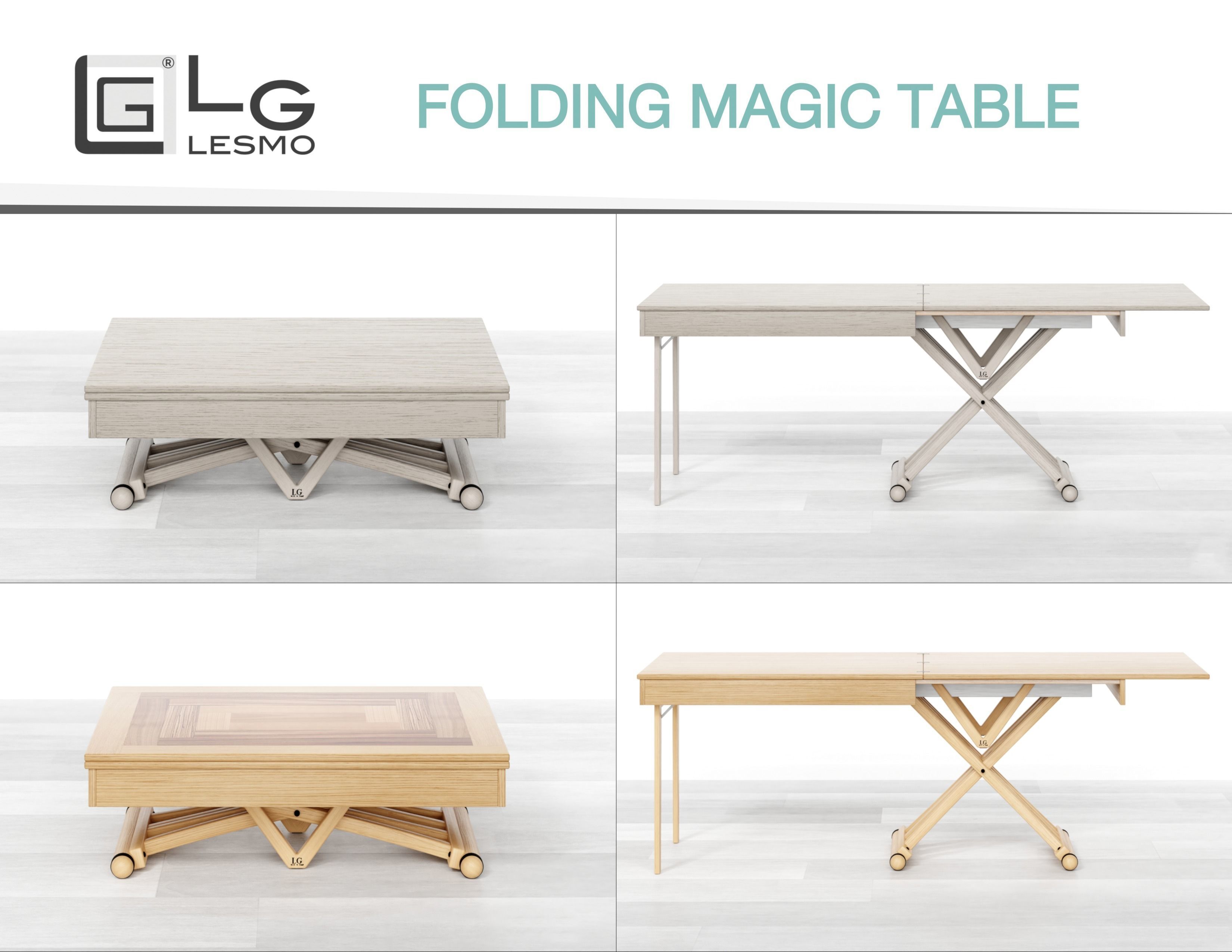 LG LESMO - Folding Magic Table  Low-poly 3D model_12