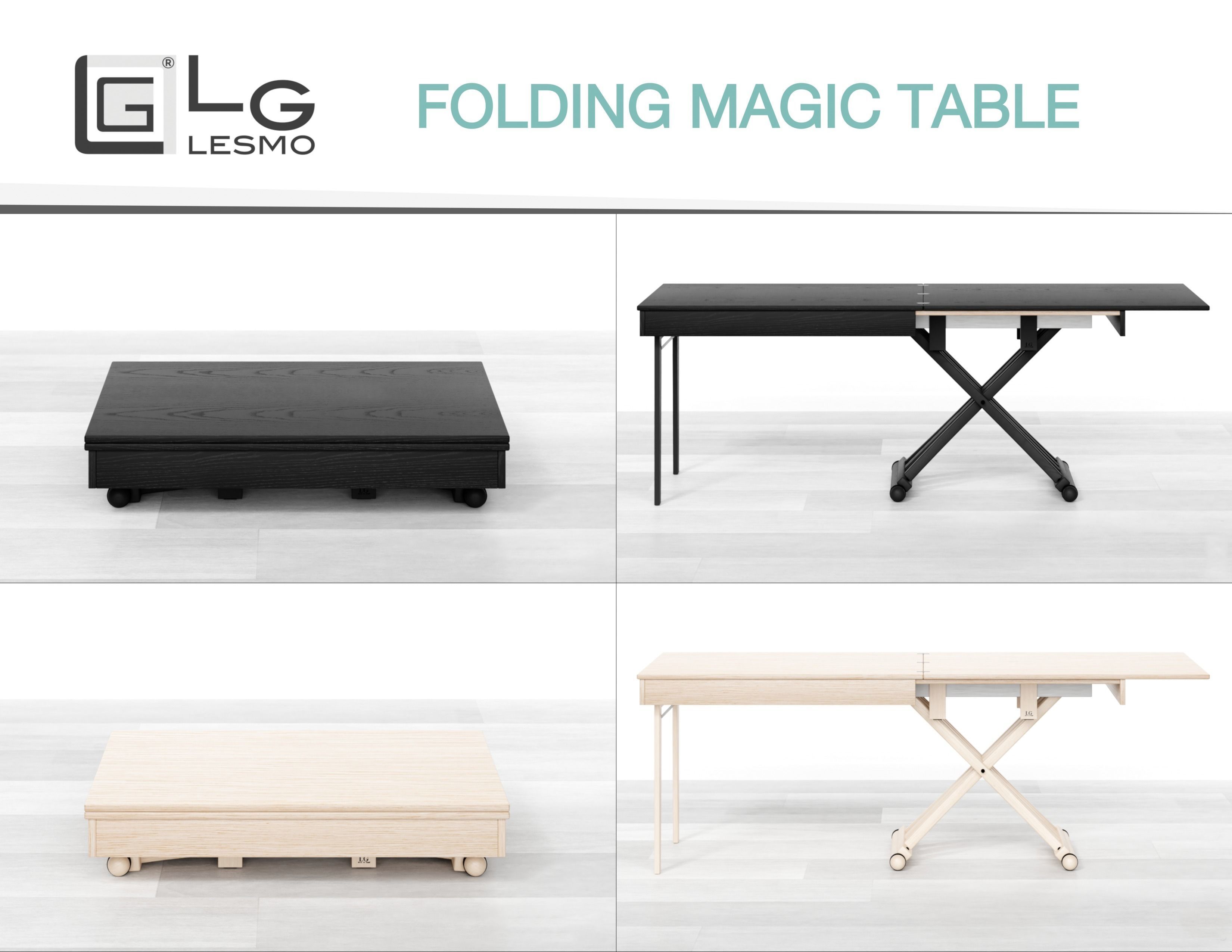LG LESMO - Folding Magic Table  Low-poly 3D model_11