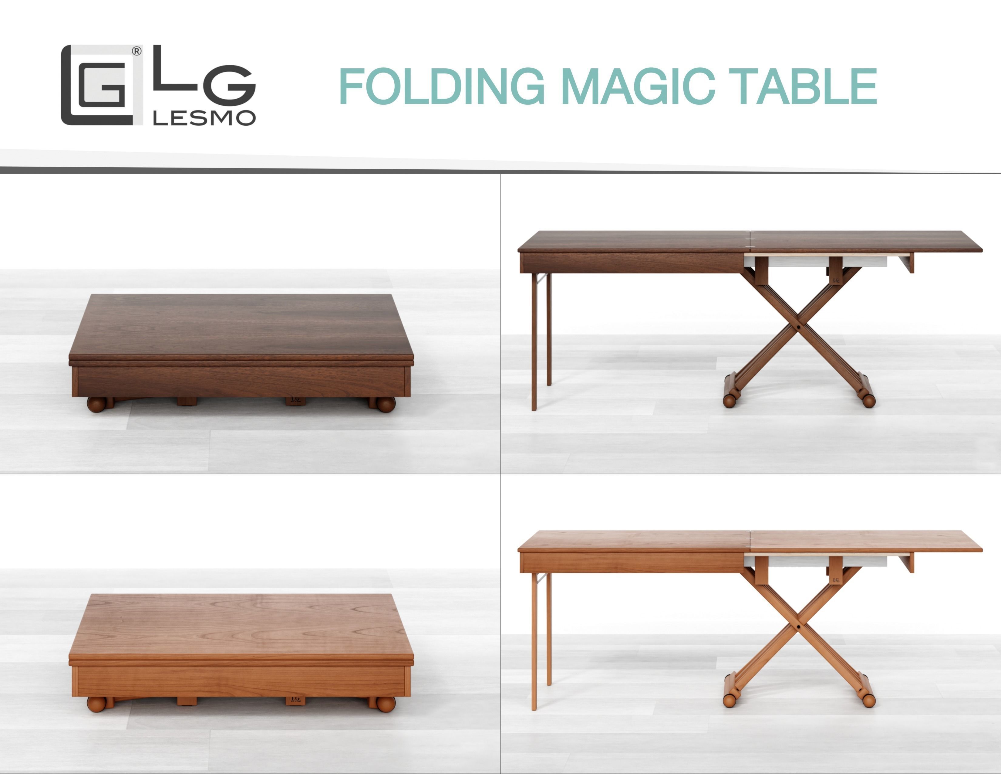LG LESMO - Folding Magic Table  Low-poly 3D model_5