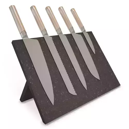 Knives knife block with five