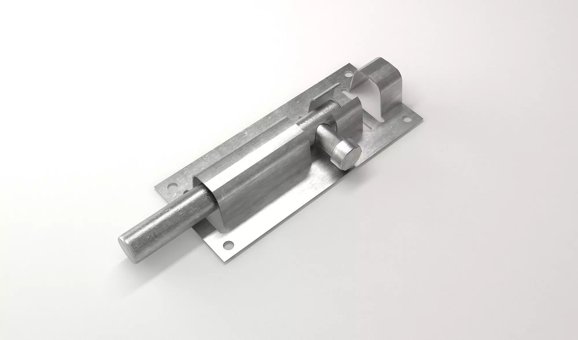 Door Lock Low-poly 3D model_0