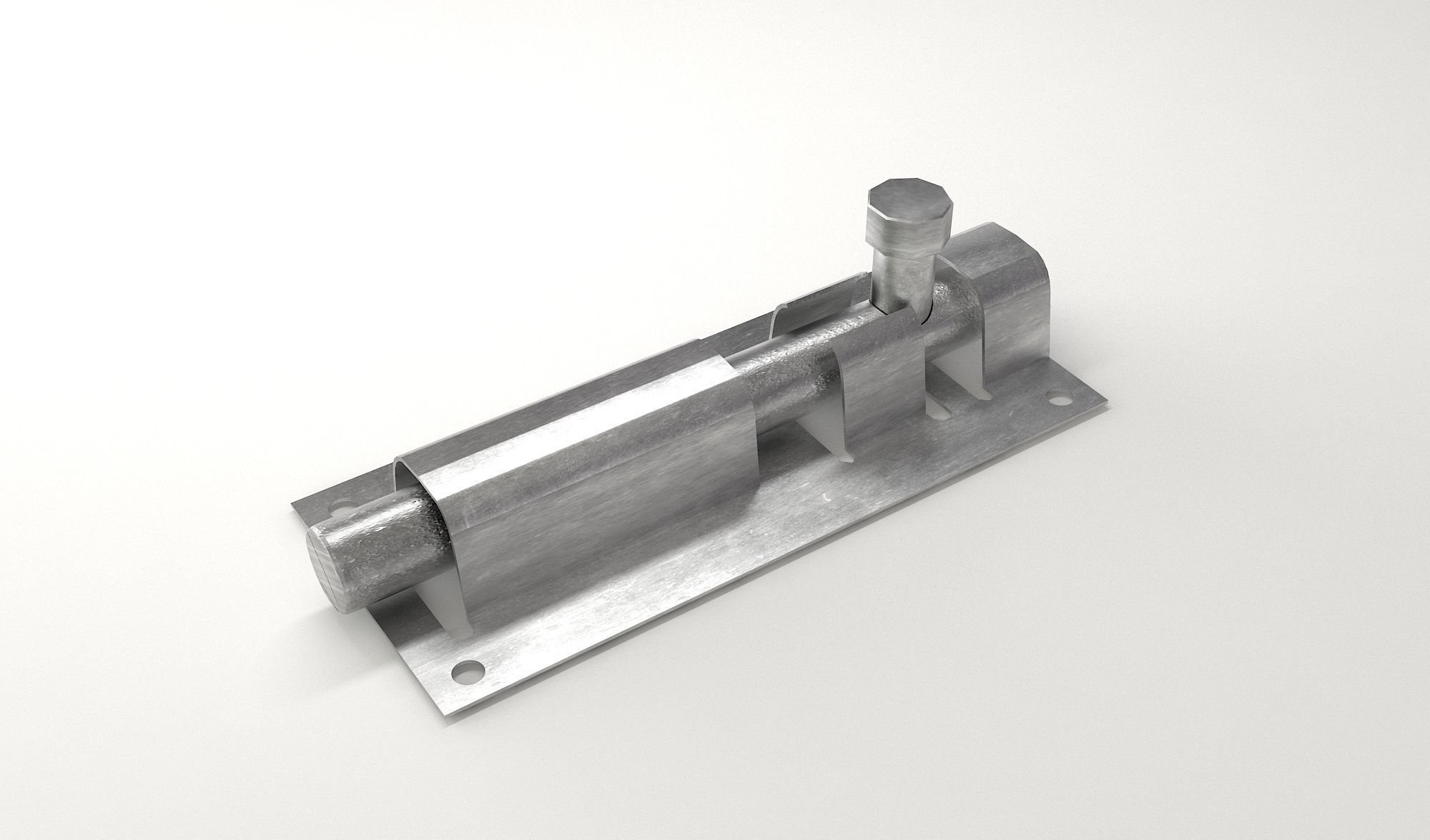 Door Lock Low-poly 3D model_1