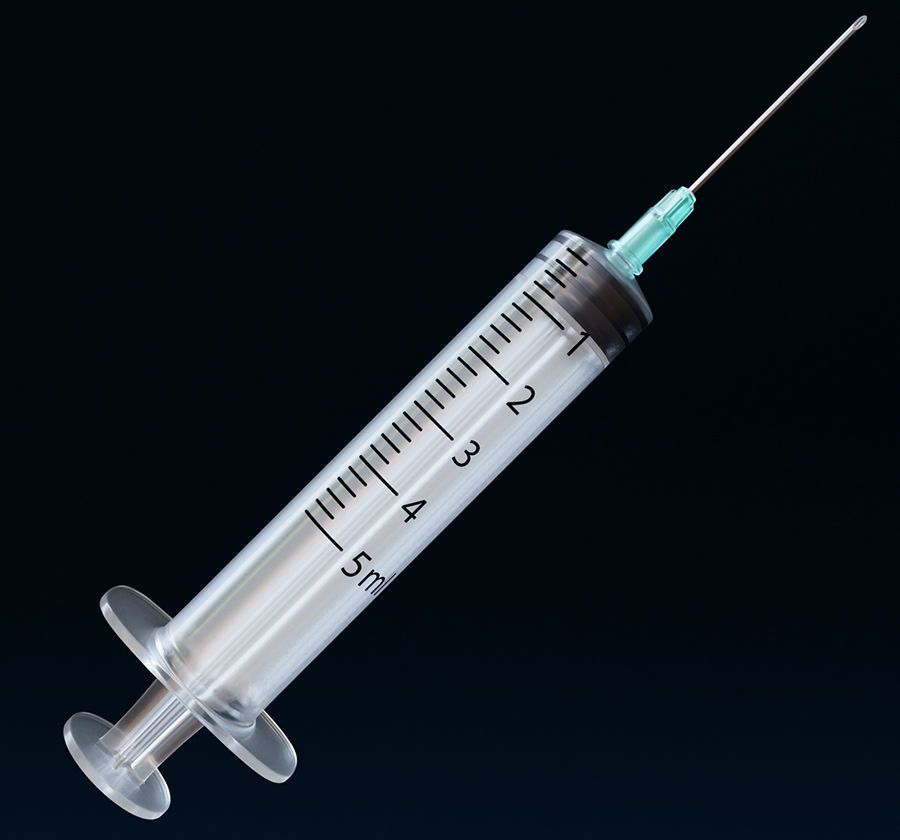 Syringe - Medical Instrument 3D model Low-poly 3D model_1