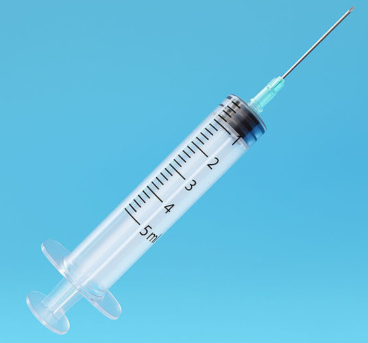 Syringe - Medical Instrument 3D model Low-poly 3D model